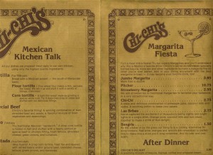 Chi's Menu - "When You Feel a Little Mexican!"